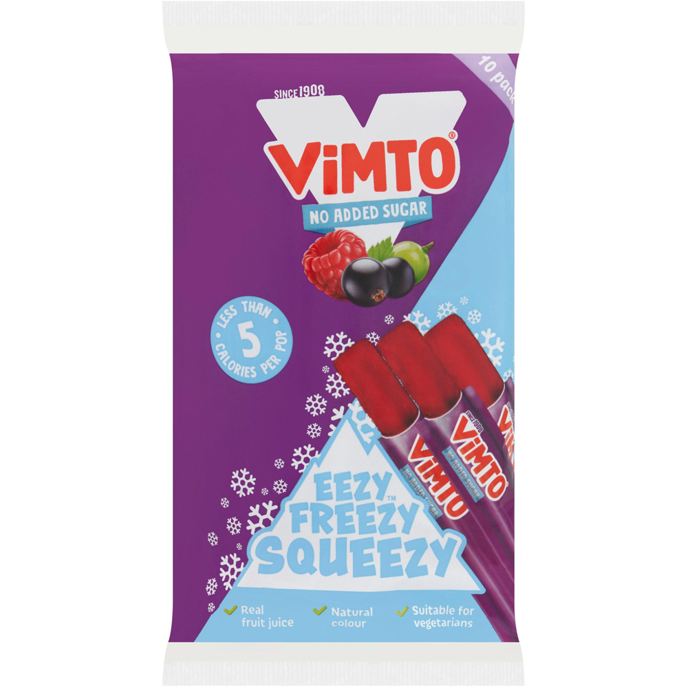 Vimto Squeezee Freeze Pops 10 Pack Image