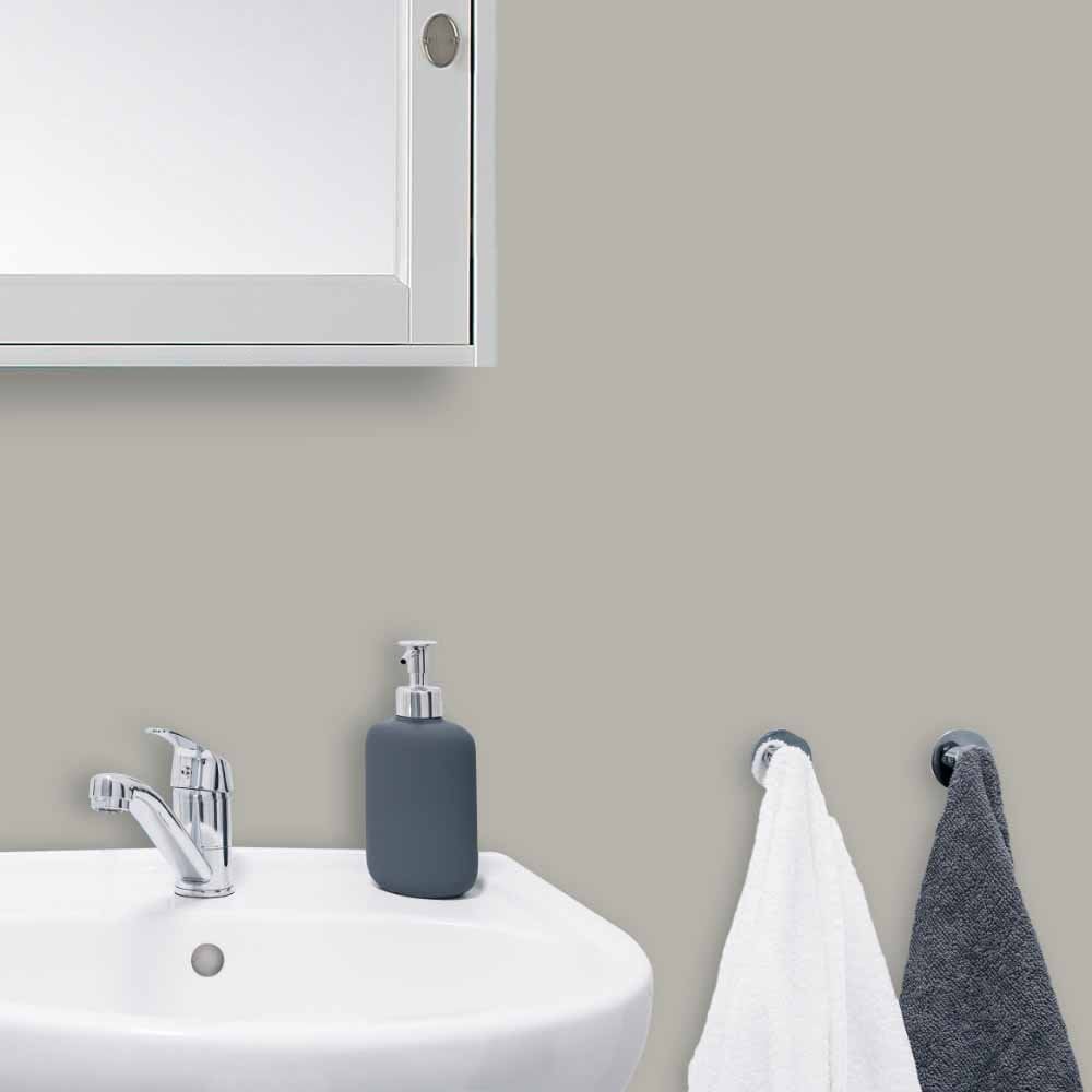 Wilko Bathroom Cosy Grey Mid Sheen Emulsion Paint 2.5L Image 4