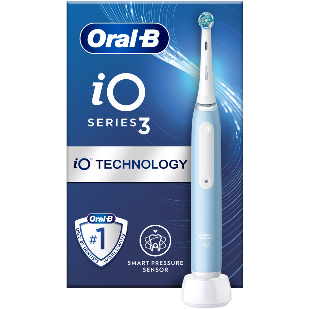 Oral-B iO3 Ice Blue Ultimate Clean Electric Toothbrush Image 2