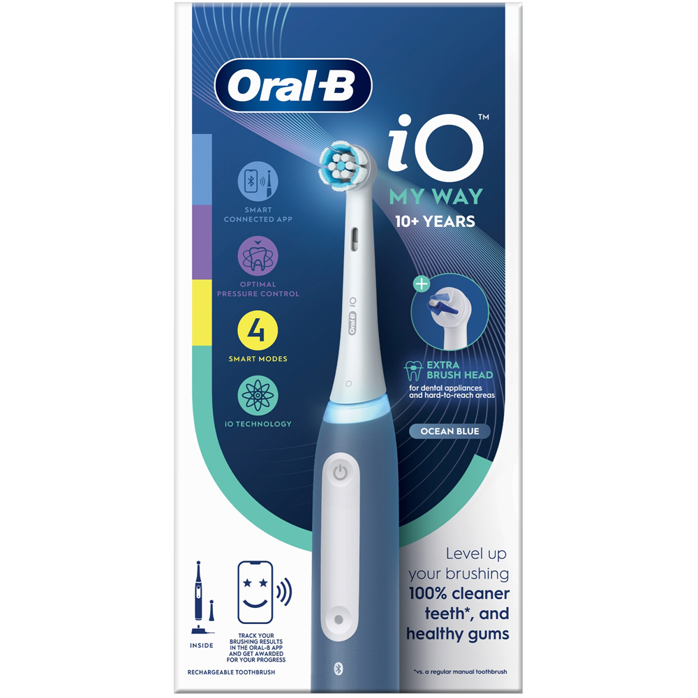 Oral-B iO My Way 10 with Years Blue Electric Toothbrush Image 1