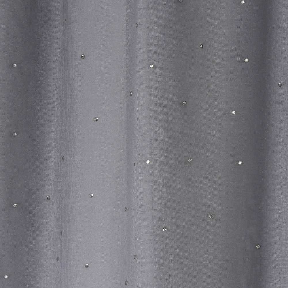 Grey Jewel Panel Voile Curtain 229 x 140cm Image 3