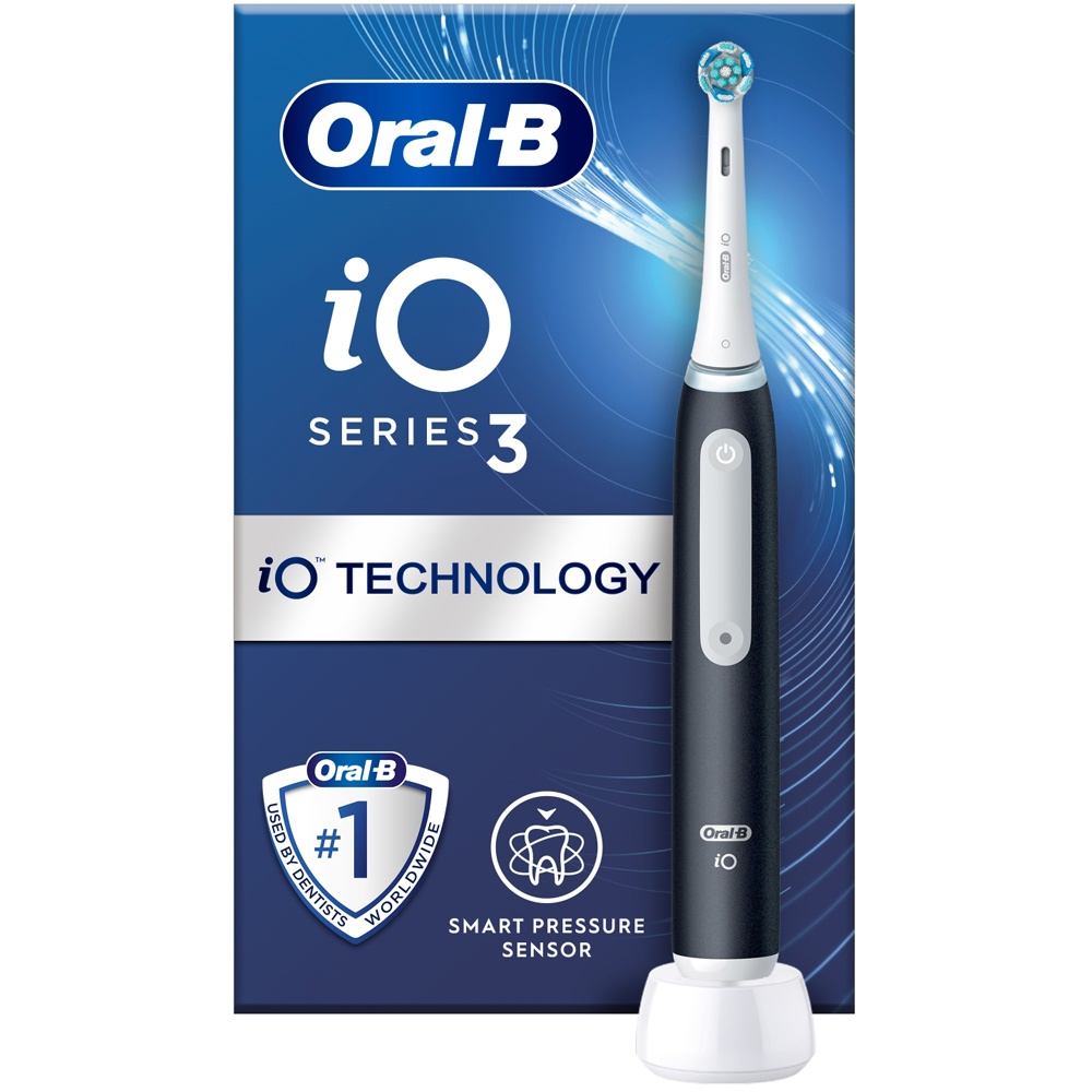Oral-B iO3 Matt Black Ultimate Clean Electric Toothbrush Image 2