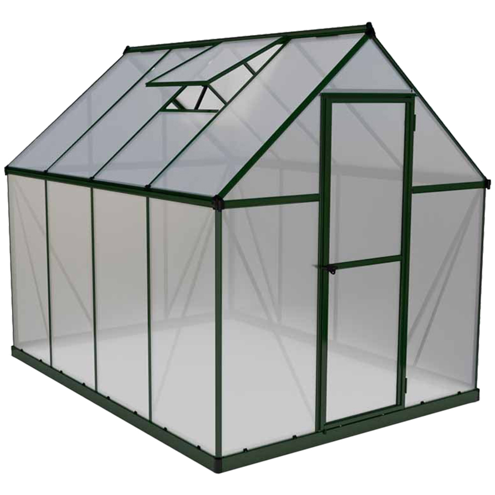 Palram Mythos Green Aluminium 6 x 8ft Greenhouse Image 1