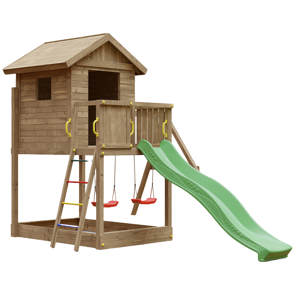Shire Galaxy Mixter Kids Wooden Multi Play Set Equipment Image 1