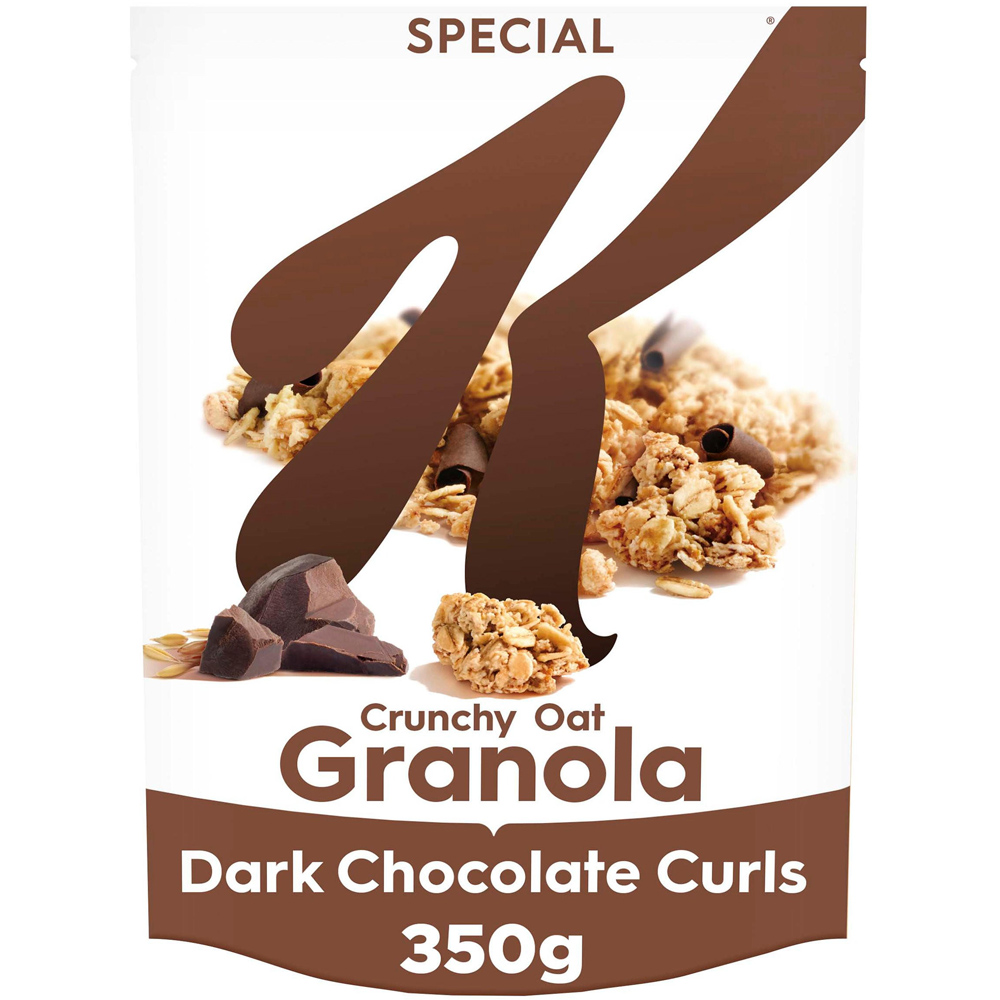 Kellogg's Special K Dark Chocolate Curls Crunchy Oat Granola 350g Image