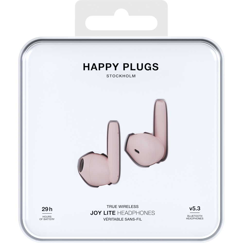 Happy Plugs Joy Lite Pink Wireless Bluetooth Earbuds Image 6