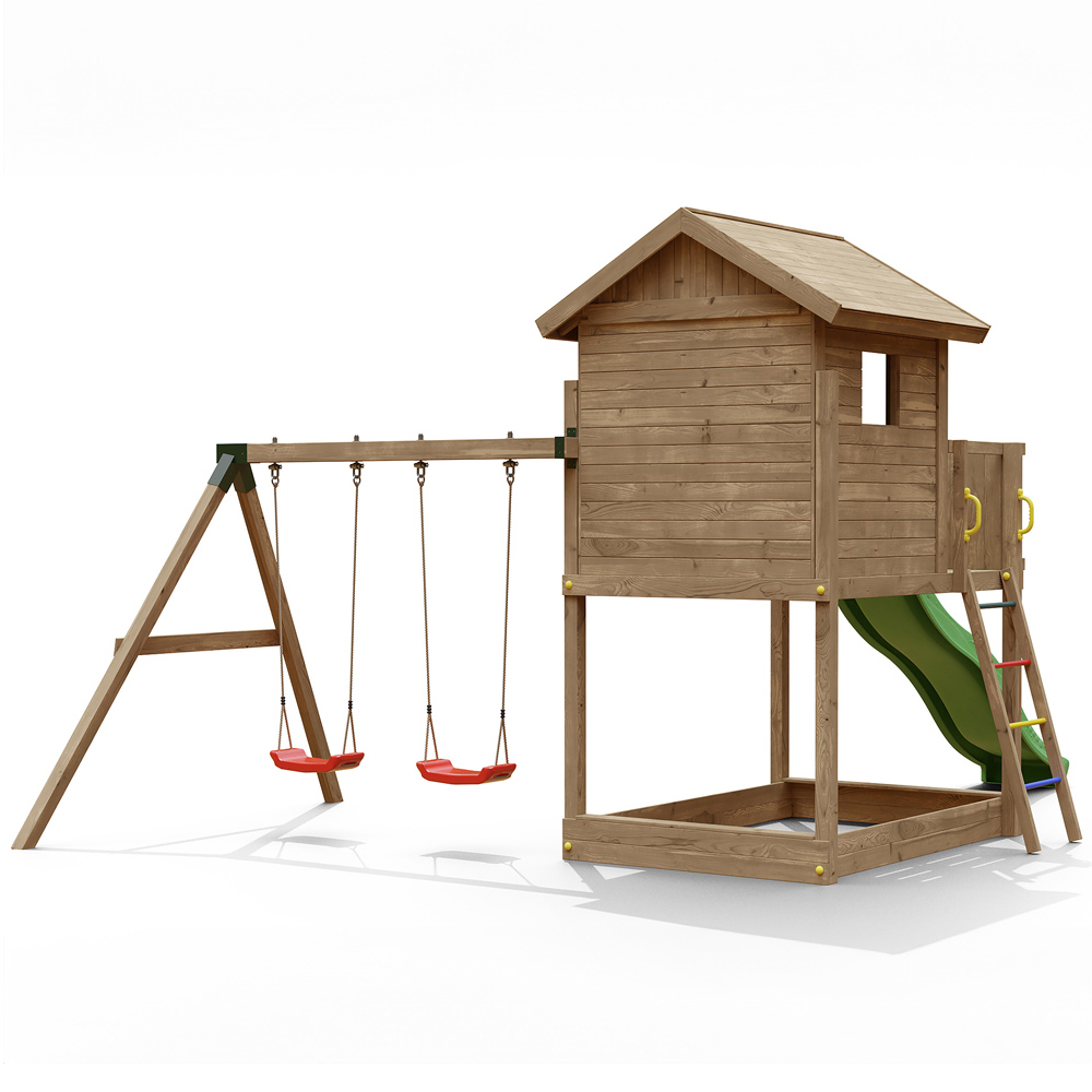 Shire Galaxy Mixter Kids Wooden Multi Play Set Equipment Image 3