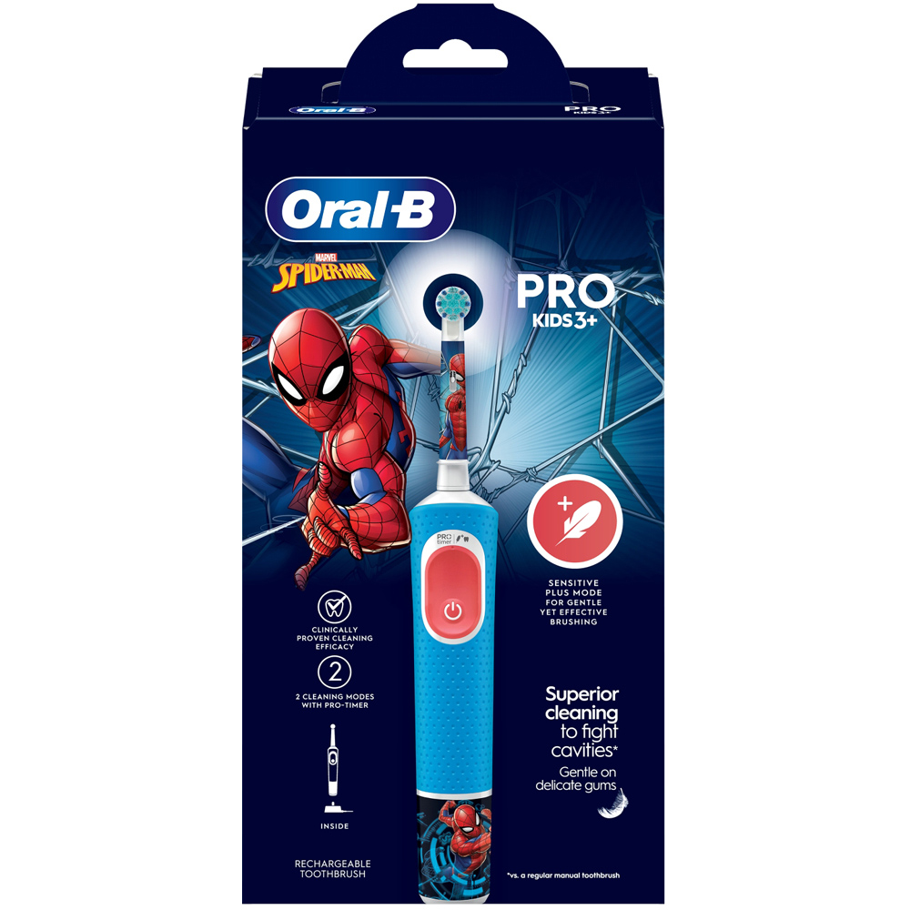 Oral-B Spiderman Vitality Pro Kids Electric Toothbrush Image 4
