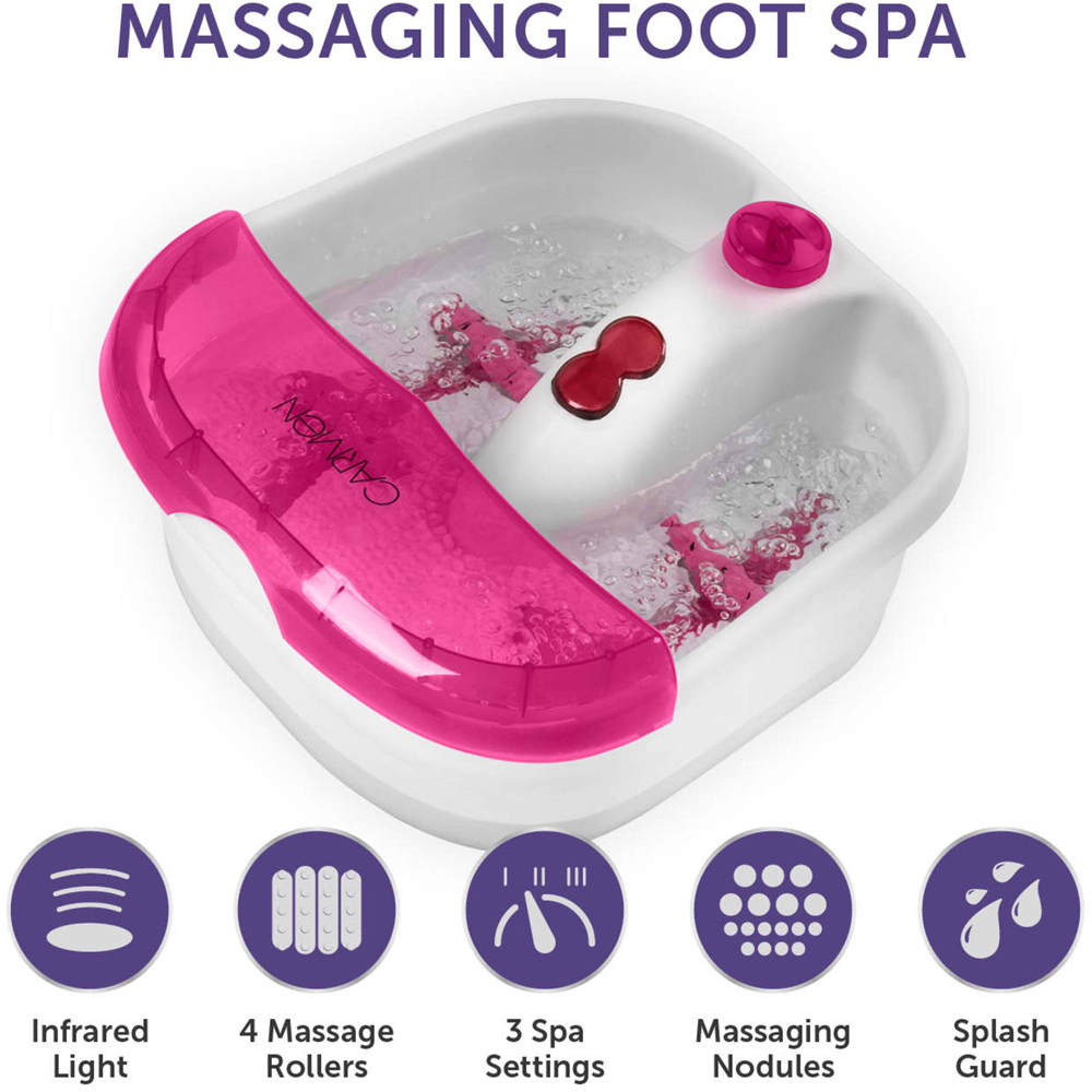 Carmen Spa White Massaging Foot Spa Image 4