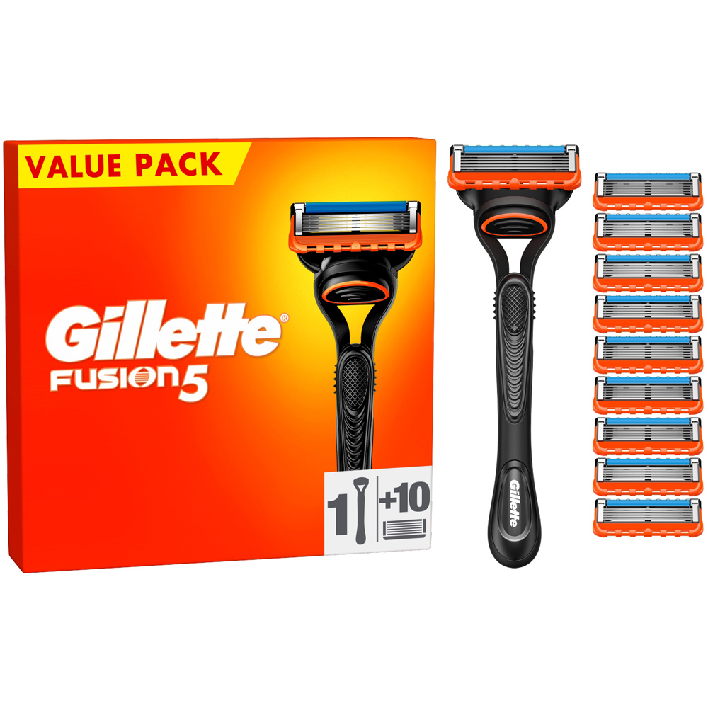 Gillette Fusion Men’s Razor with Blade Refill 10 Pack Image 3