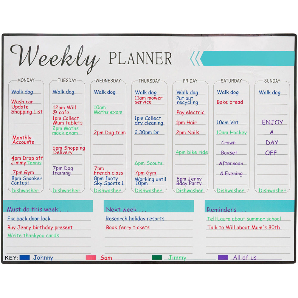 SA Products Weekly Planner Magnetic Whiteboard Image 6