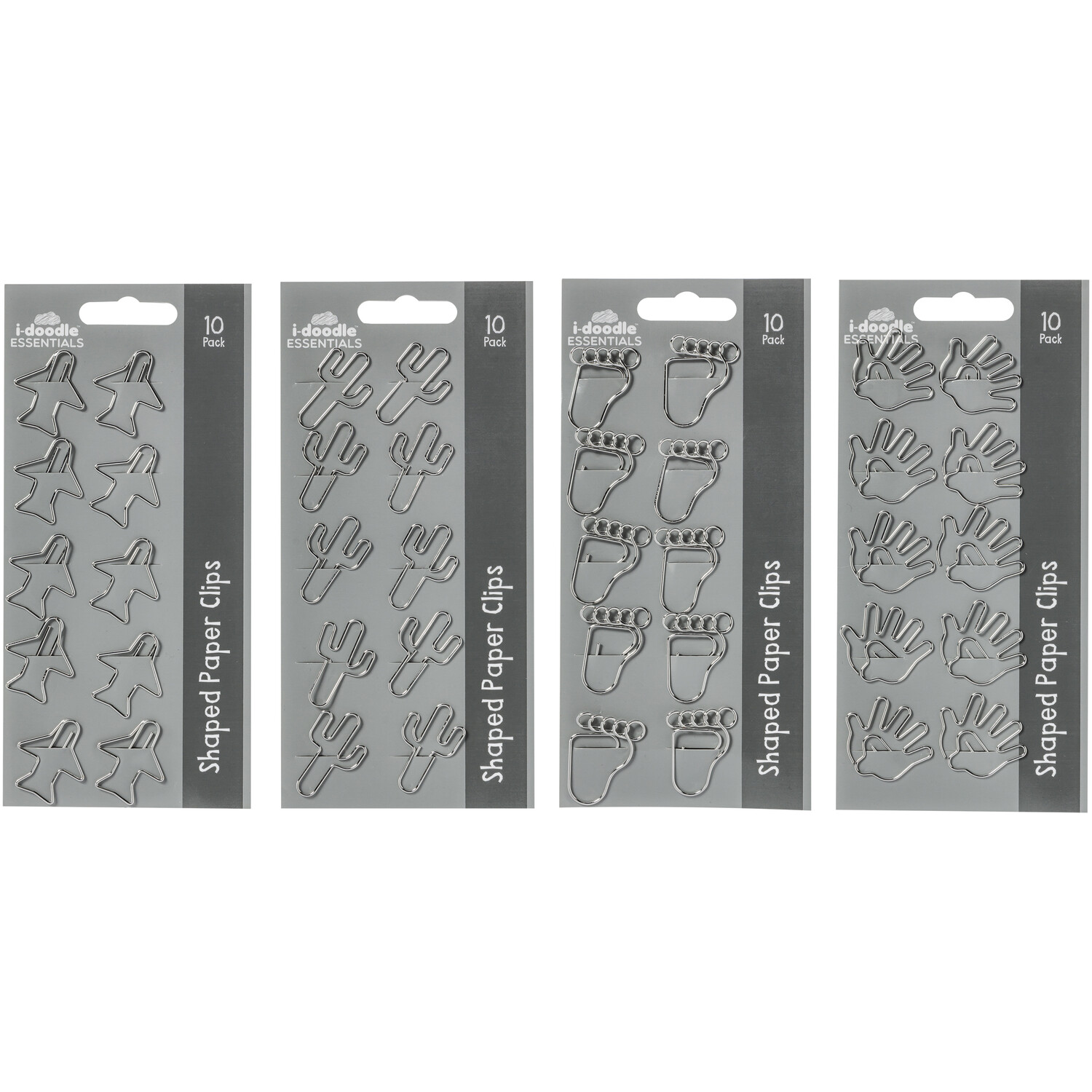 Pack of Ten Shaped Paper Clips Image 4