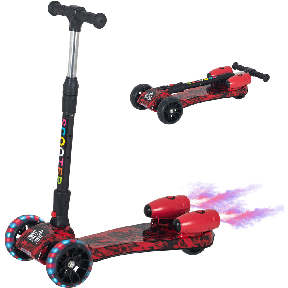 Tommy Toys Red 3 Wheel Rechargeable E Scooter Image 2