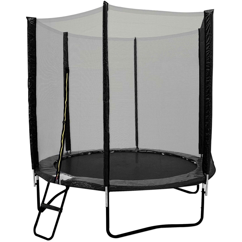 Trampoline Warehouse 6ft Black Trampoline with Safety Enclosure Net Image 1