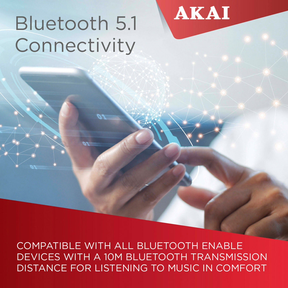 Akai Wireless Bluetooth Earbuds Image 3