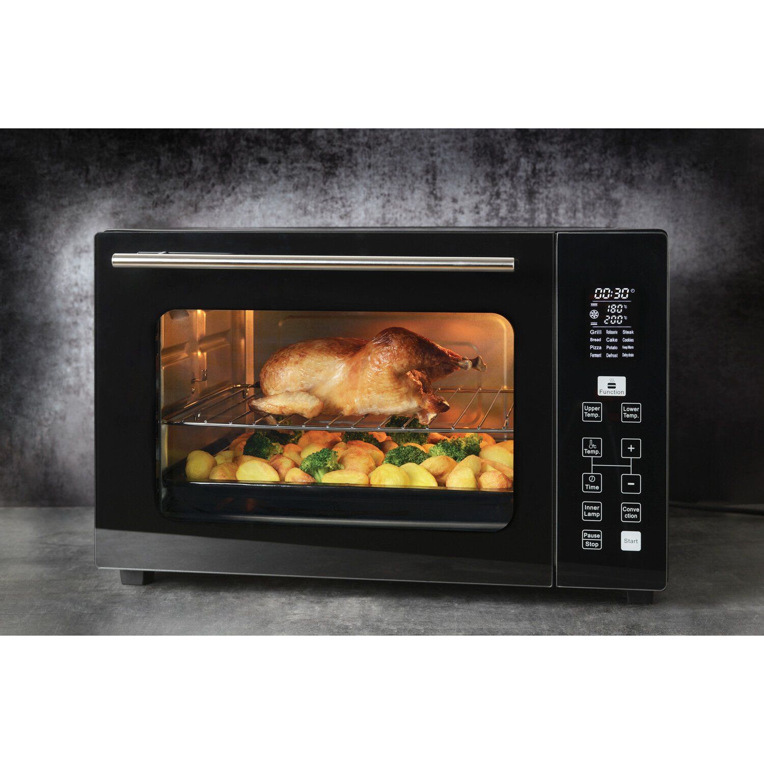 Kitchen Master Black 35L Digital Mini Oven Image 4