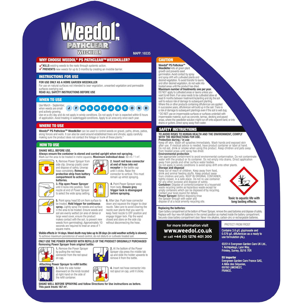 Evergreen Weedol Pathclear Weedkiller Refill 5L Image 2