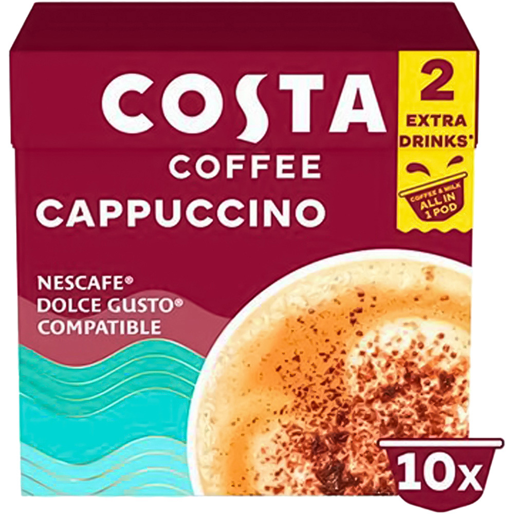 Costa Cappucino Pods 10 Pack Image