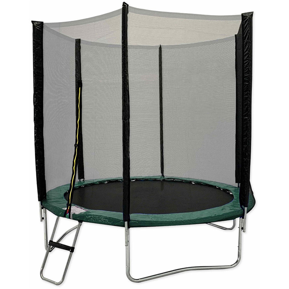 Trampoline Warehouse 10ft Green Trampoline with Safety Enclosure Net Image 1