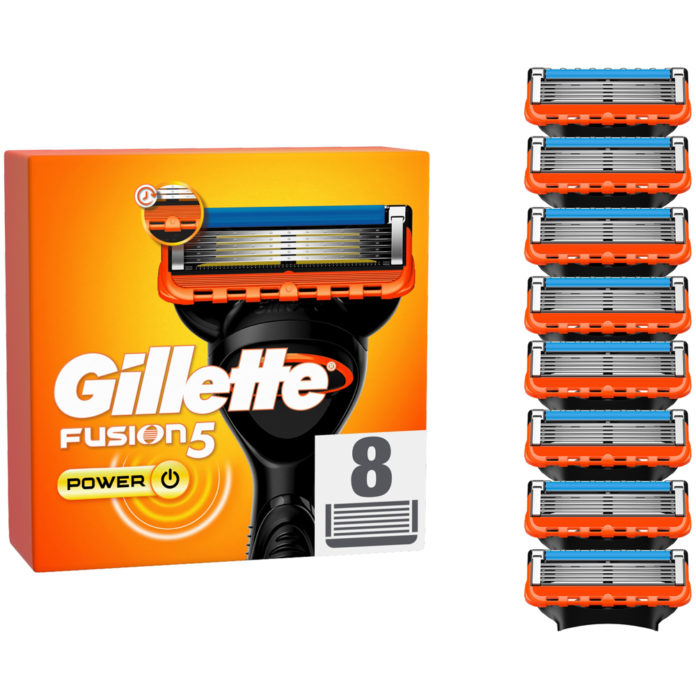 Gillette Fusion5 Power Men’s Razor Blade Refill 8 Pack Image 3