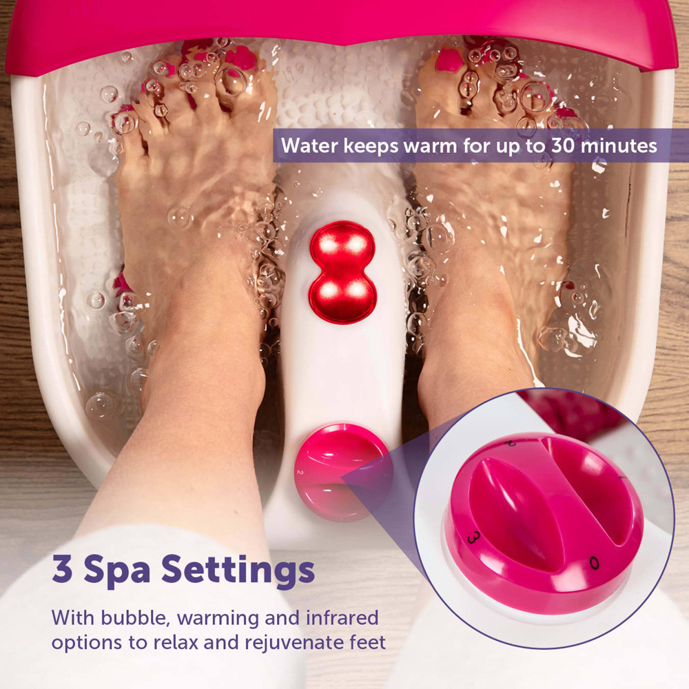 Carmen Spa White Massaging Foot Spa Image 7