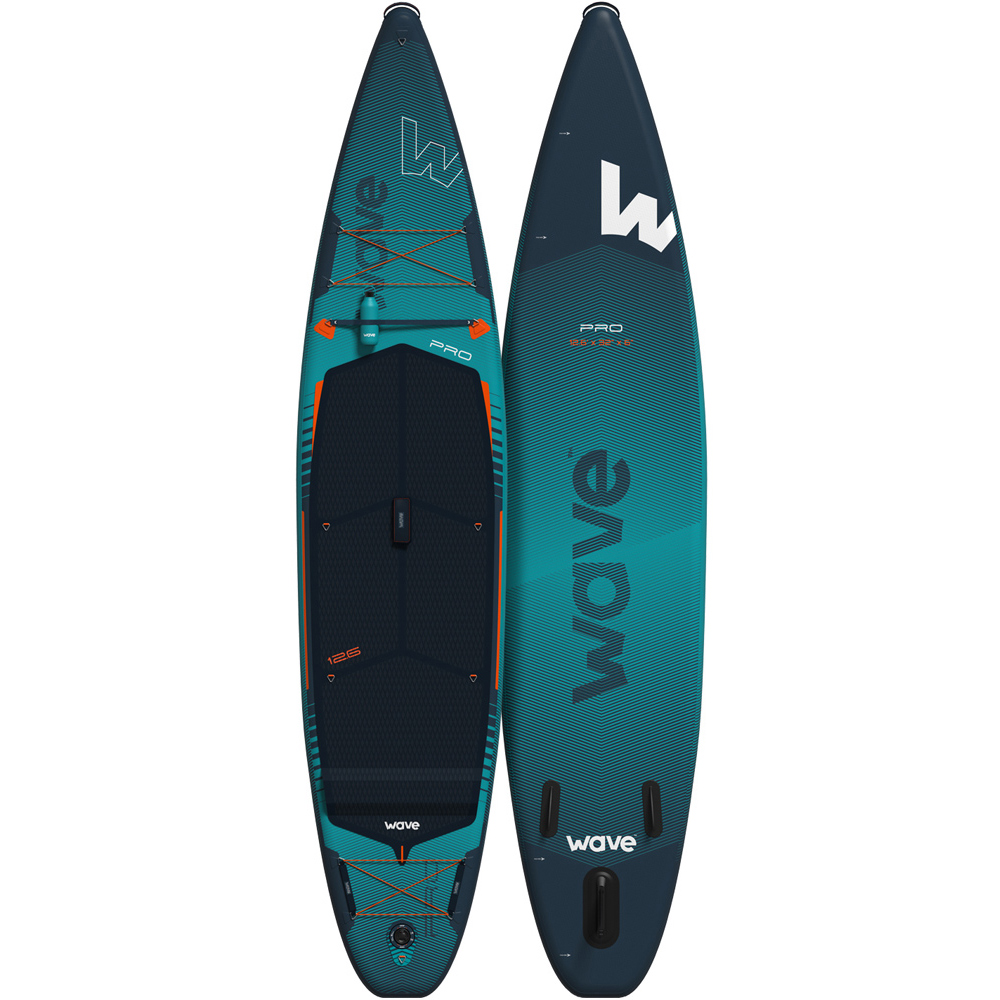 Wave Pro Navy Stand Up Paddle Board and Accessories 12ft 6inch Image 1