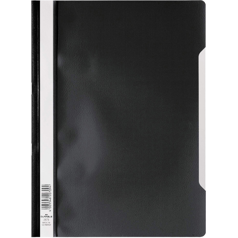 Durable A4 Black Clear View Project Folder 25 Pack Image 1