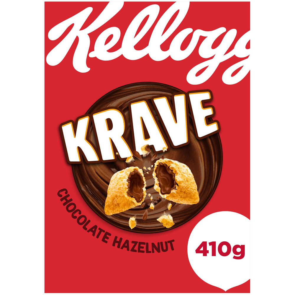 Kellogg's Chocolate and Hazelnut Krave 410g Image