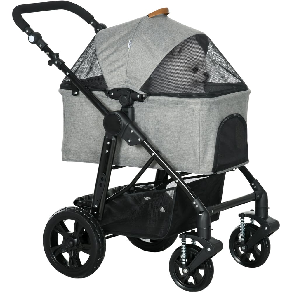 PawHut Foldable Small Pet Stroller Image 1