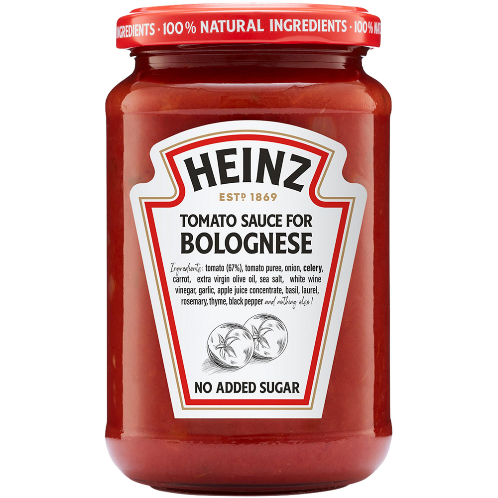 Heinz Tomato Bolognese Pasta Sauce 350g Image
