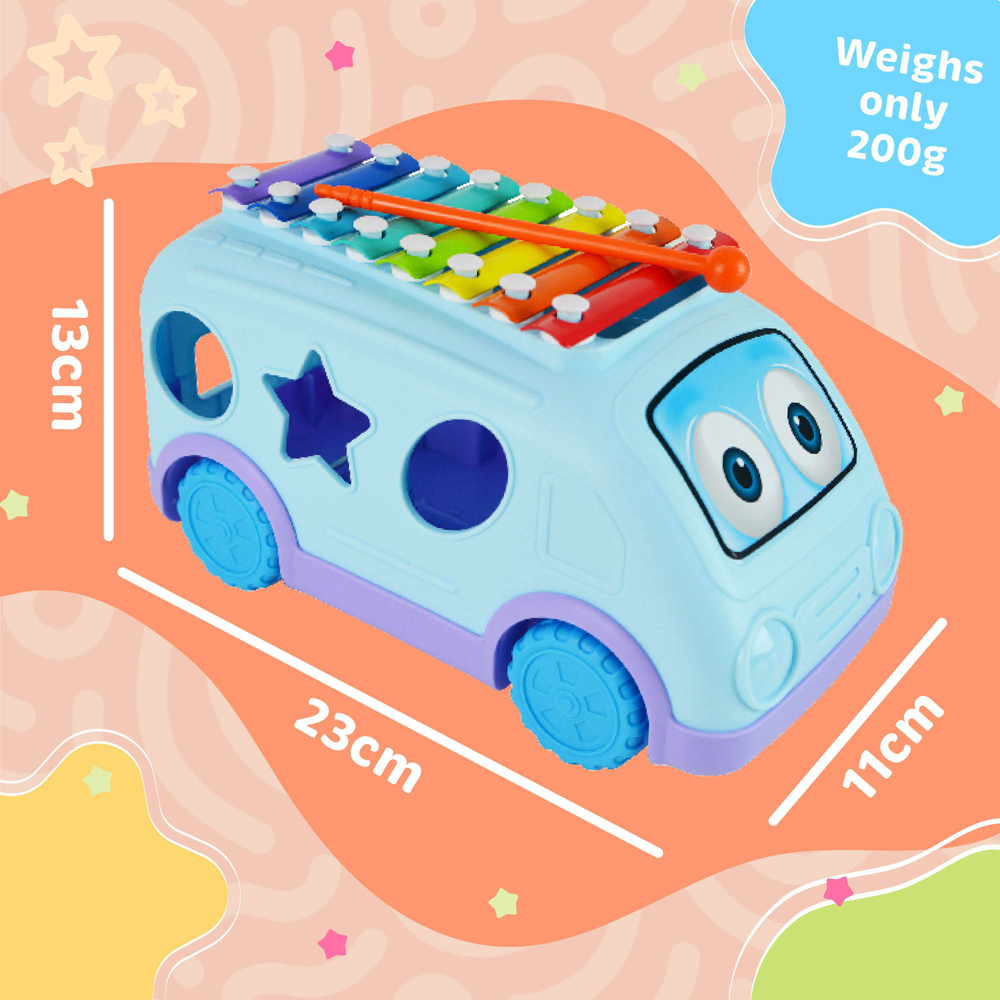 Little Star School Bus Xylophone with Shapes Image 4