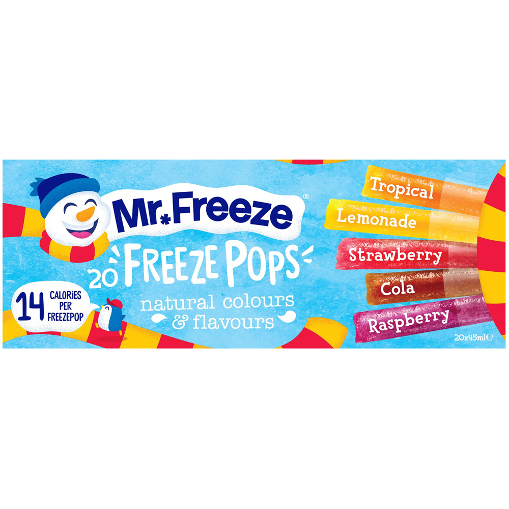 Mr. Freeze Assorted Freeze Pops 20 Pack Image