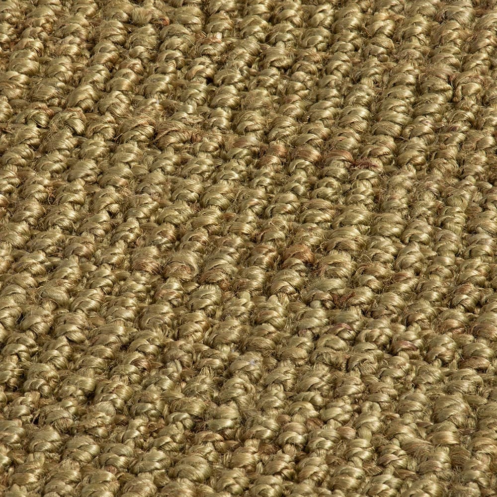 Whitefield Olive Green Jute Textured Boucle Runner Image 3