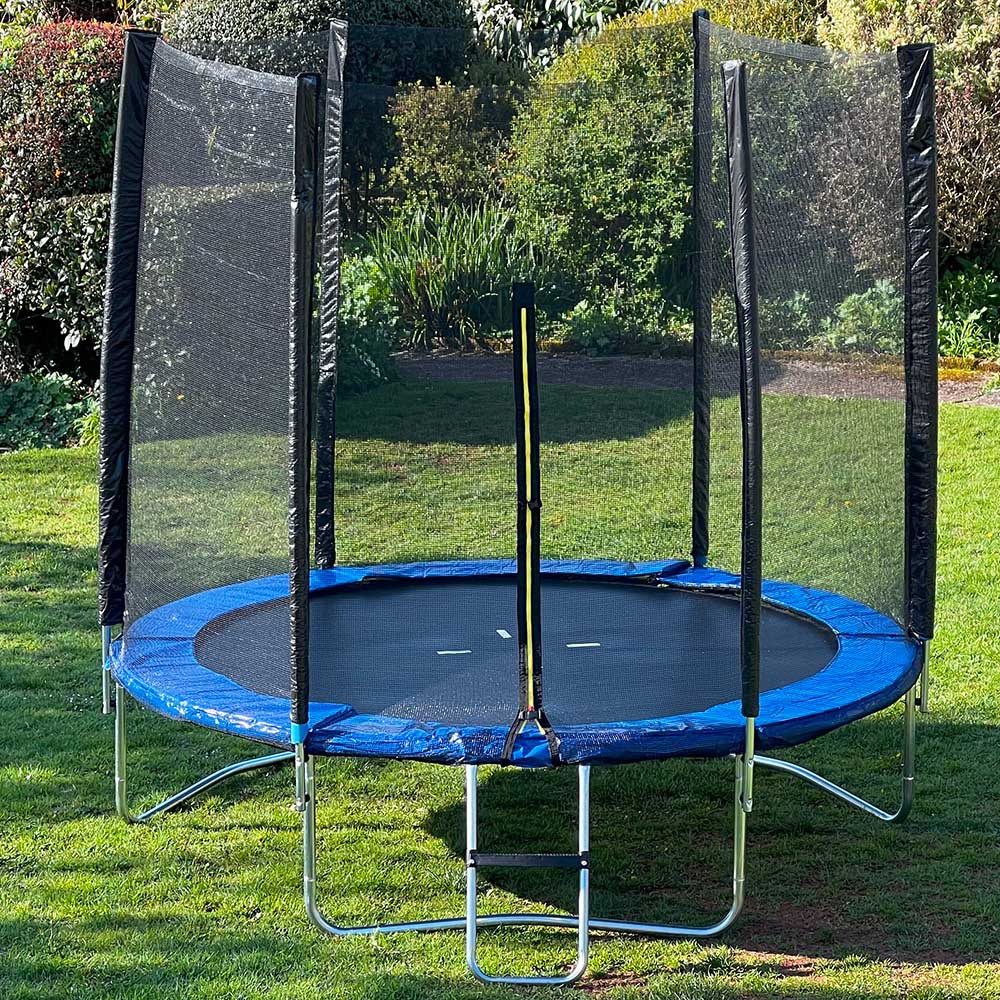 Trampoline Warehouse 8ft Blue Trampoline with Safety Enclosure Net Image 2