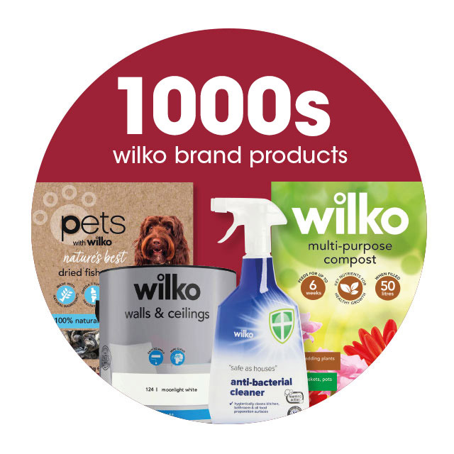 1000s of wilko brand products