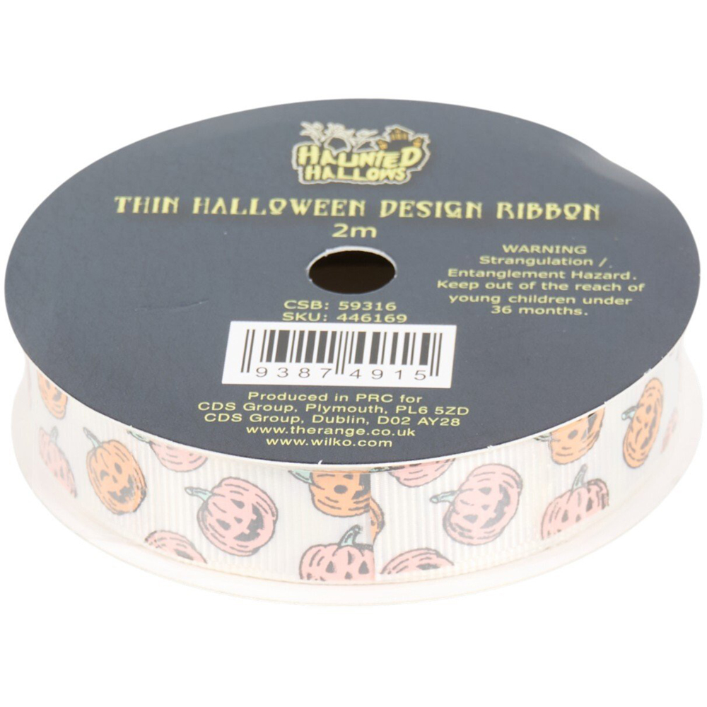 Thin Halloween Ribbon Image 4