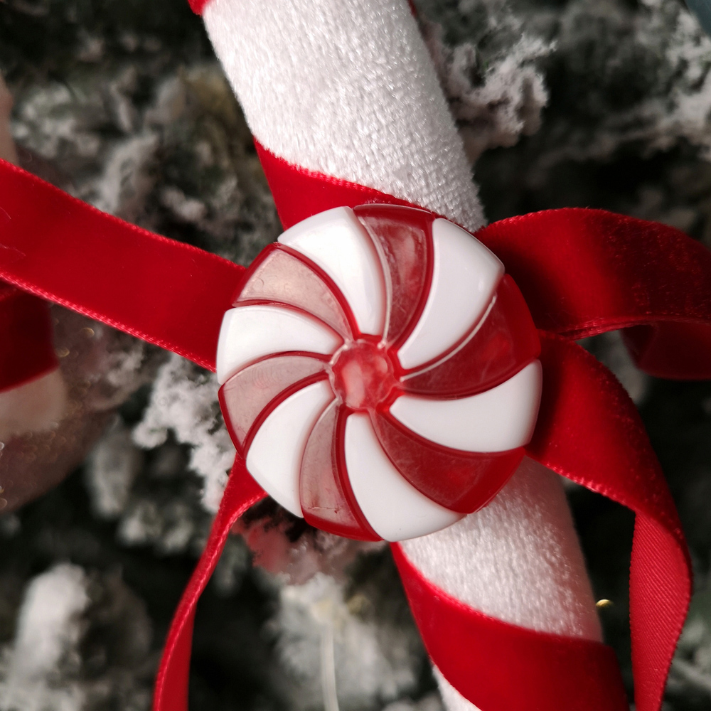 Samuel Alexander Red and White Candy Cane Hanging Christmas Decoration 29cm Image 4