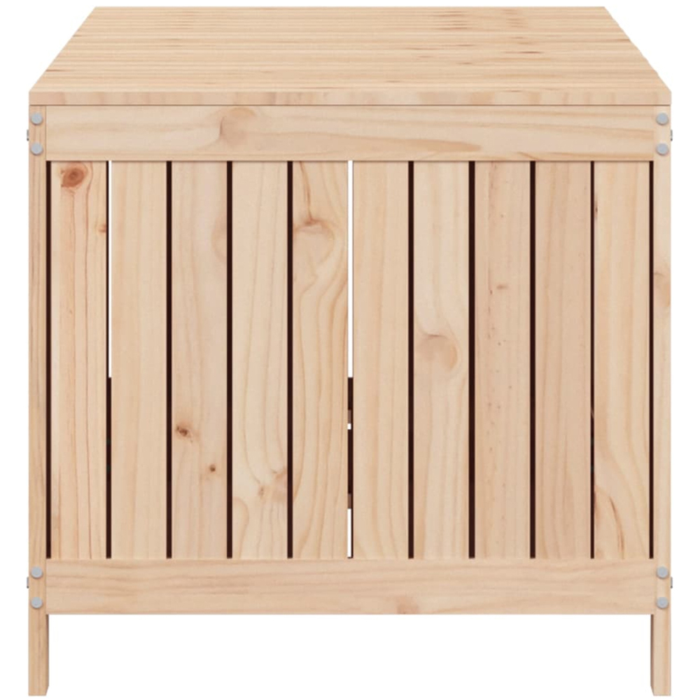 vidaXL 64 x 147 x 68cm Brown Pine Wood Garden Storage Box Image 6