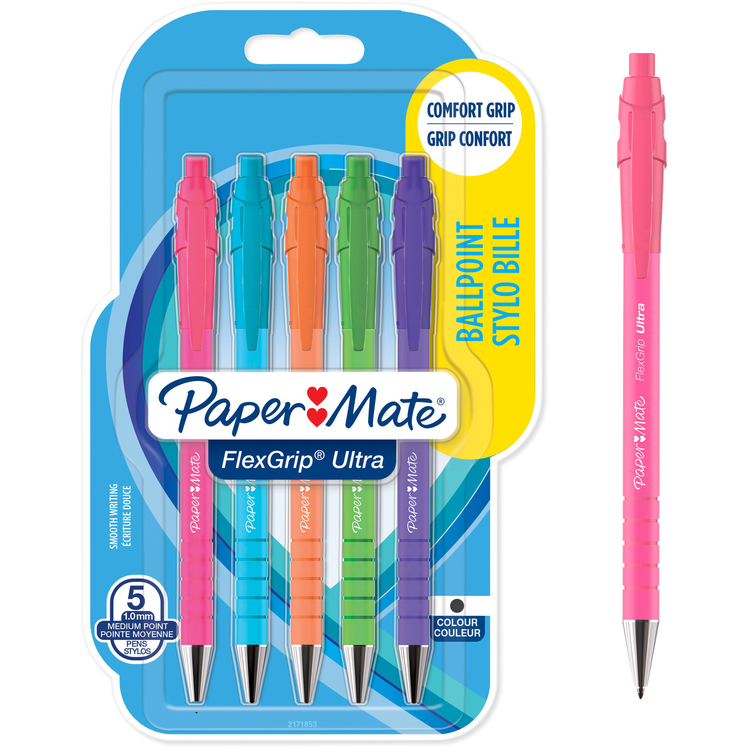 Pack of 5 Papermate Flex Ballpoint Bright Image