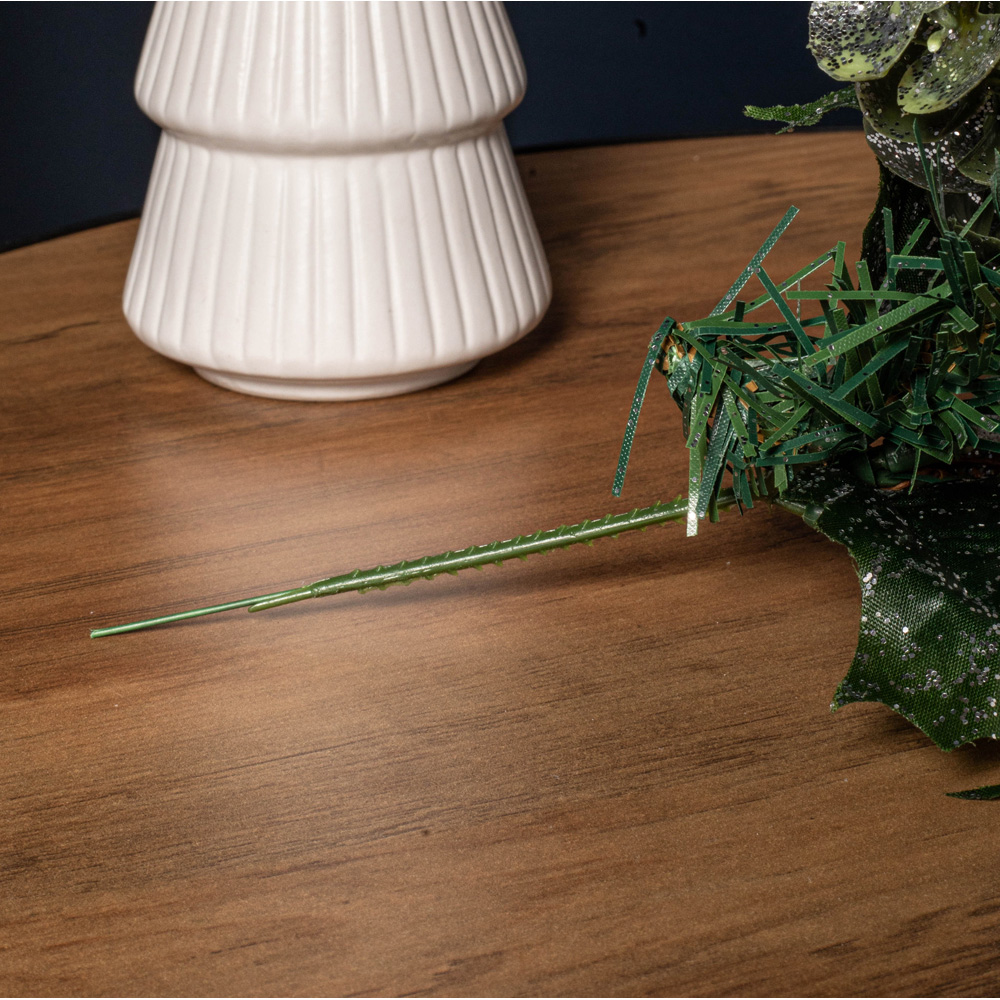 Samuel Alexander White Berries and Pinecone Eucalyptus Pick Christmas Decoration 20cm Image 5