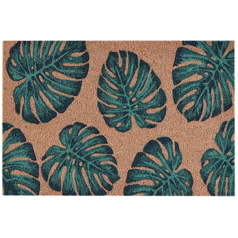 Single Botanical or Bee PVC Backed Doormat in Assorted styles Image 1