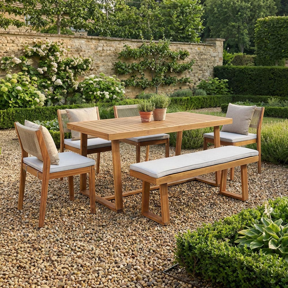Brooke 6 Piece Dining Set - Wood Image 7