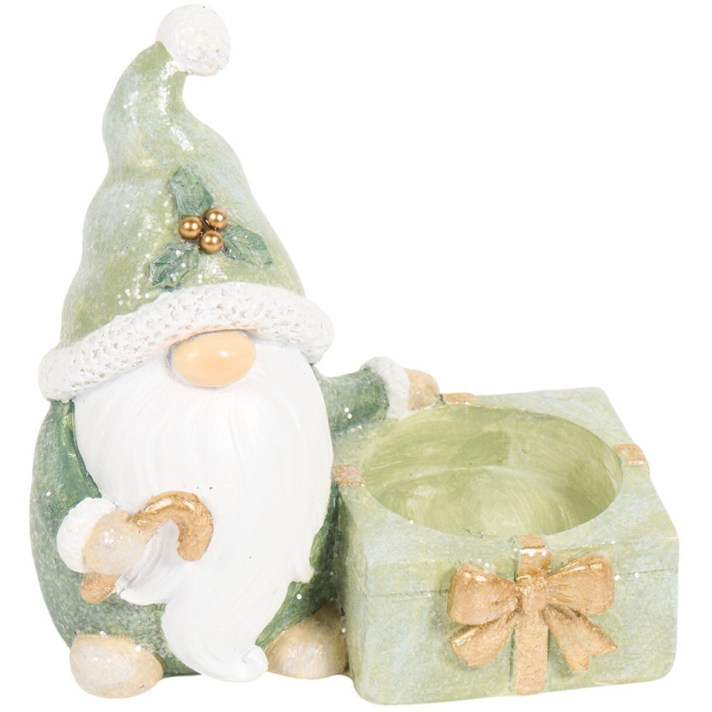 Cosy Cottage Gonk Candle HolderGreen Image 4
