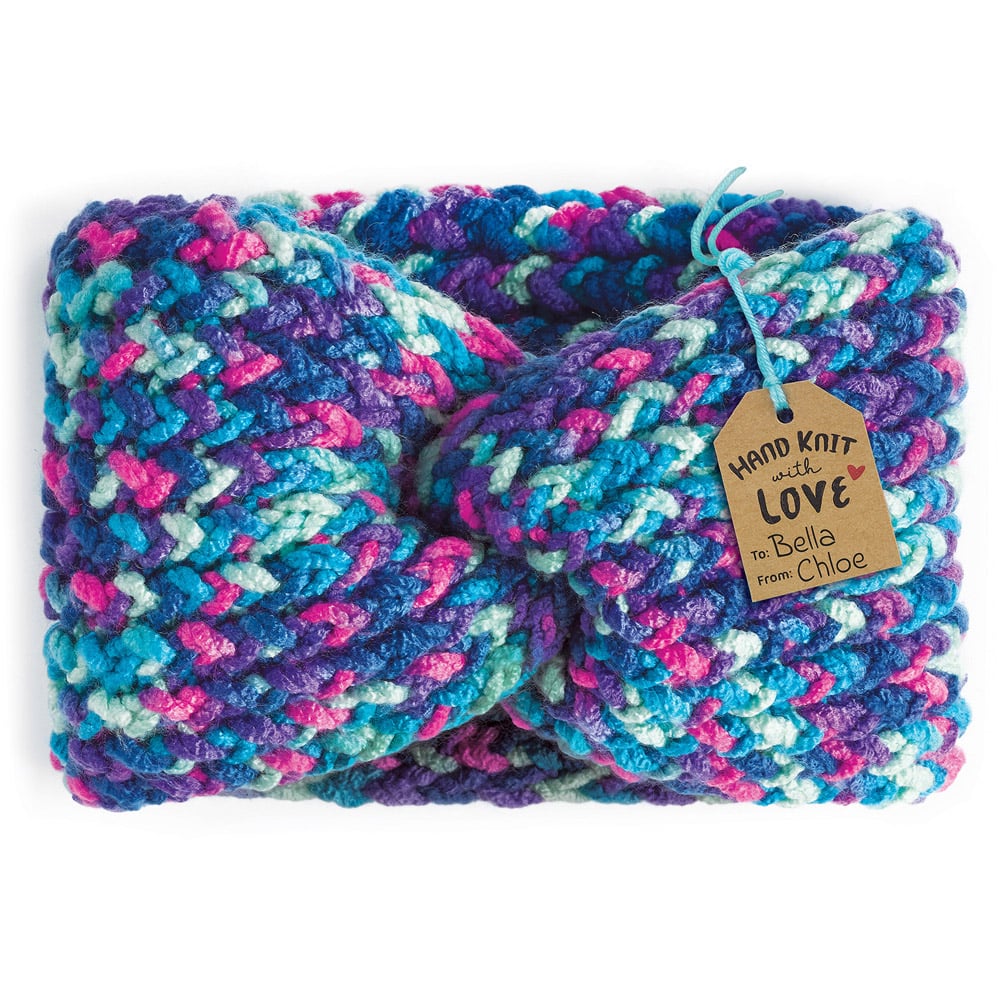 Creativity For Kids Blue Quick Knit Button Scarf Craft Kit Image 8