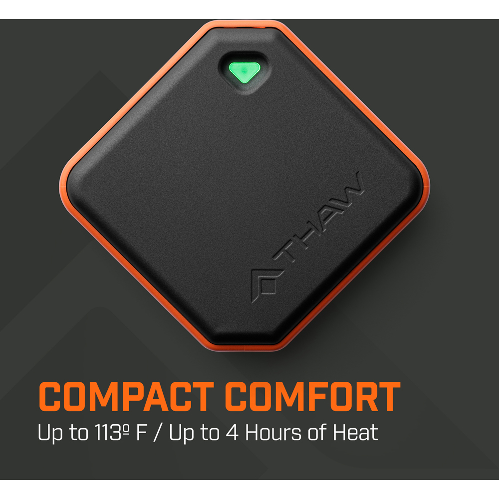 Thaw 2K Rechargeable Dual Purpose Compact Hand Warmer with Built-In LED Light 2 Pack Image 6