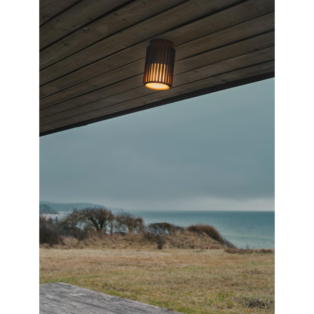 Nordlux Aludra 7 inch Seaside Brown Metallic Ceiling Light Image 2