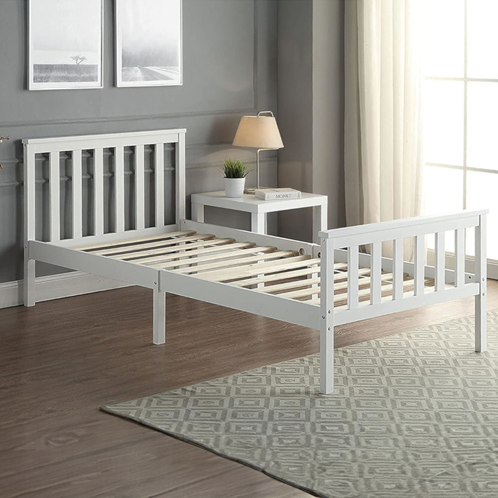 Portland Single Wooden Bed Frame Wilko