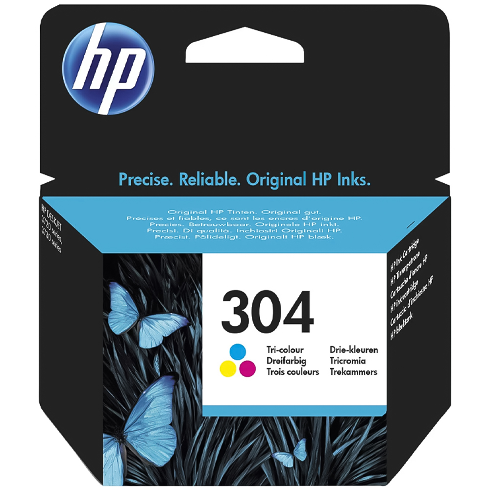HP 304 Tricolour Ink Cartridge Image