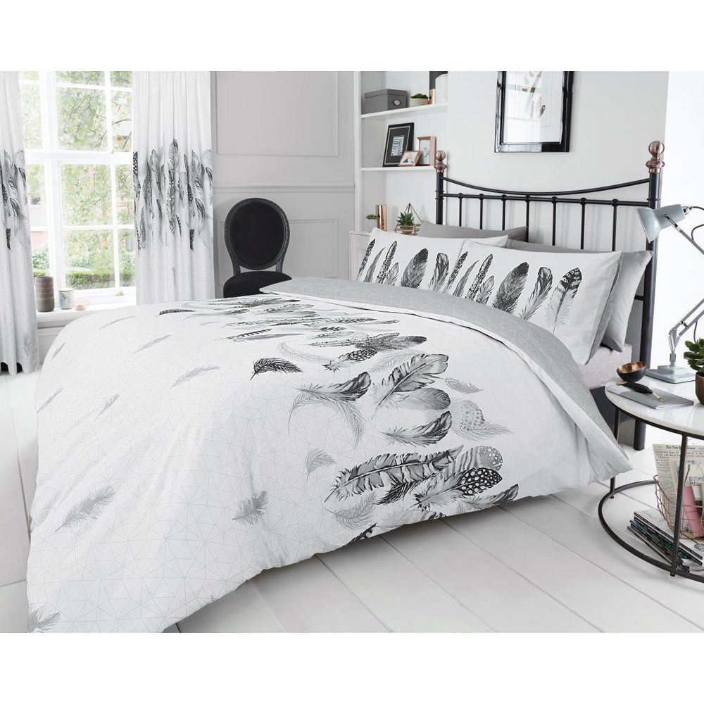 Smart Living Single White Feathers Duvet Set Image 6