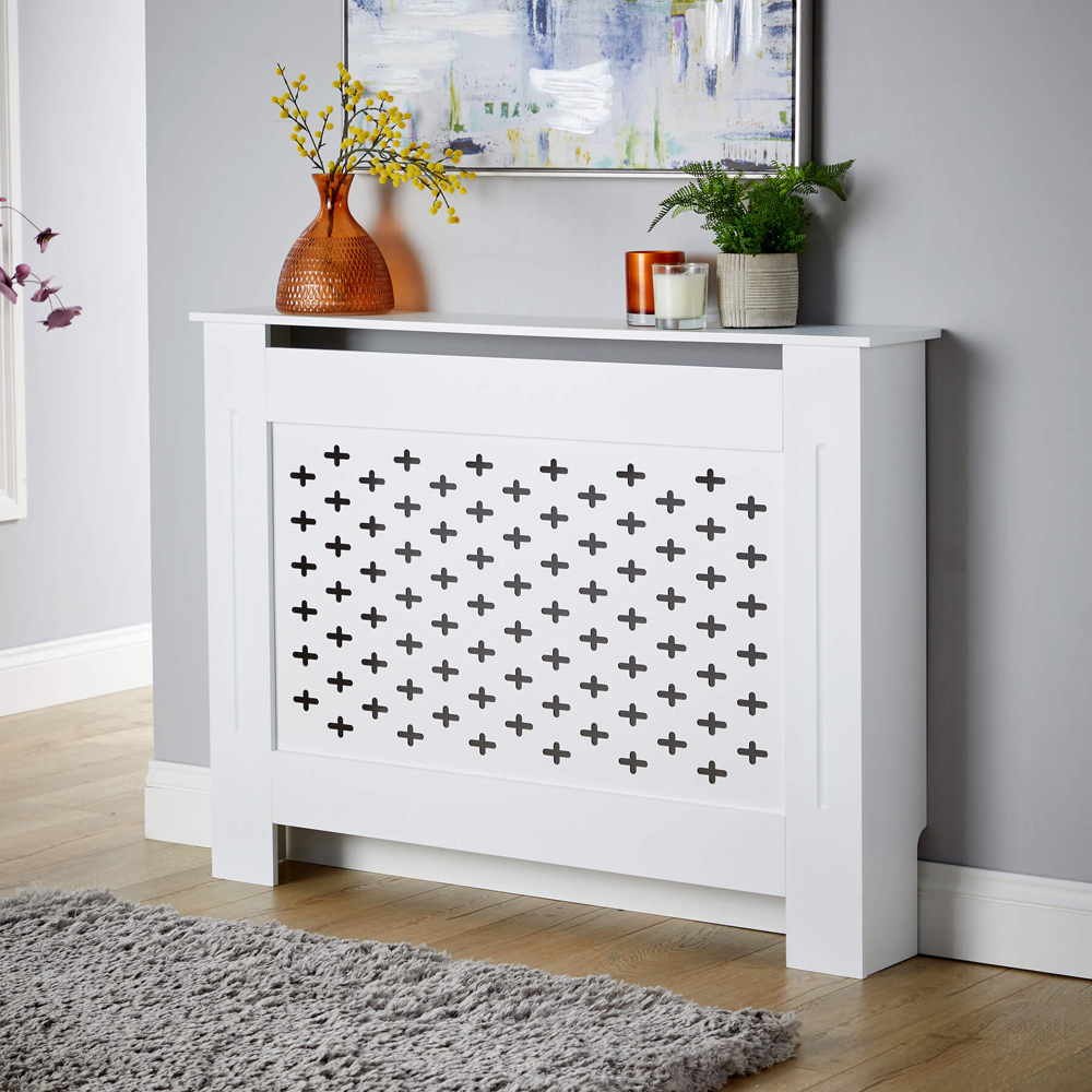 Home Source Crofton White Radiator Cover Unit Medium Image 2
